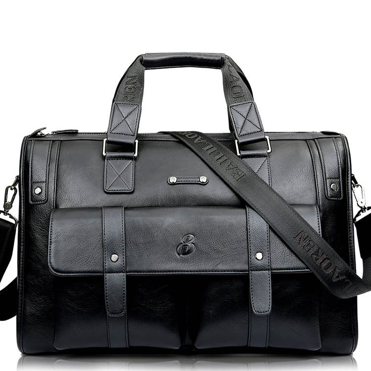 Premium Leather Briefcase - Laptop Bag for Business and Travel