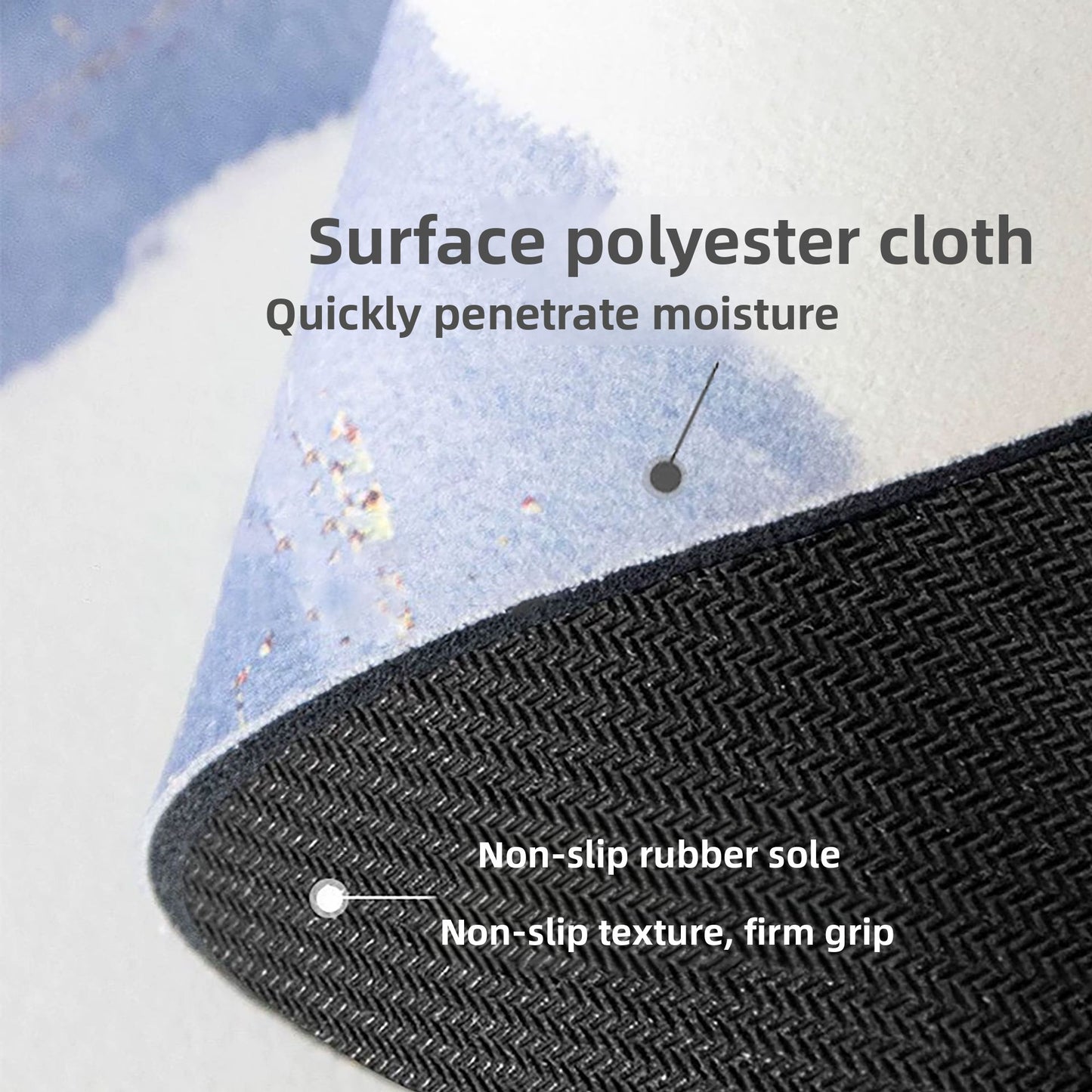 Anti-slip Bathroom Mat - Quick Dry & Dirt Resistant