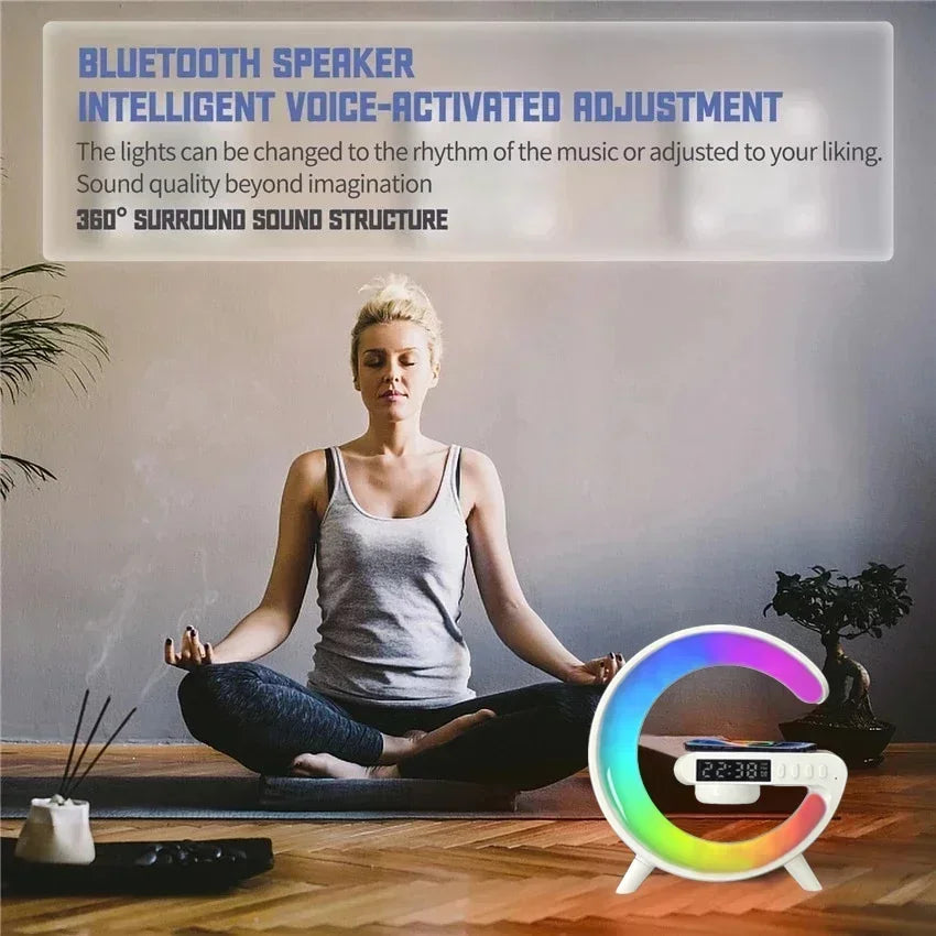 Multifunction Bluetooth Speaker TF RGB Wireless Charger