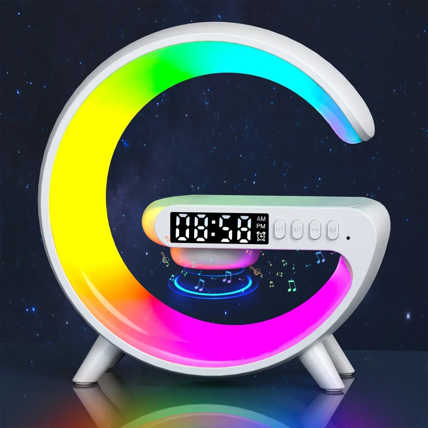 Multifunction Bluetooth Speaker TF RGB Wireless Charger