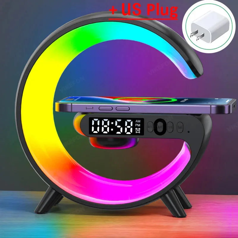 Multifunction Bluetooth Speaker TF RGB Wireless Charger