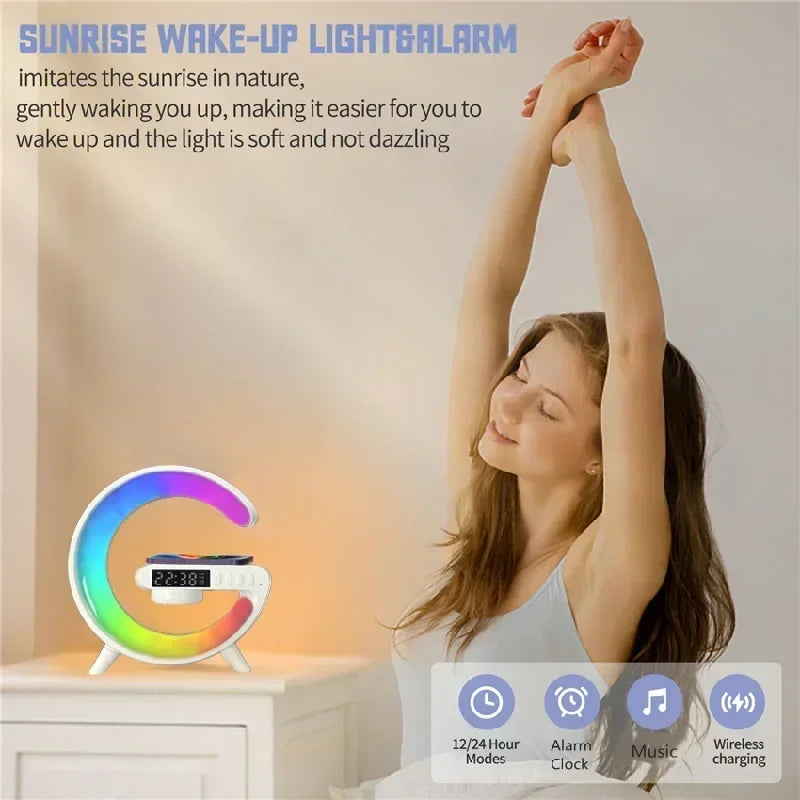 Multifunction Bluetooth Speaker TF RGB Wireless Charger